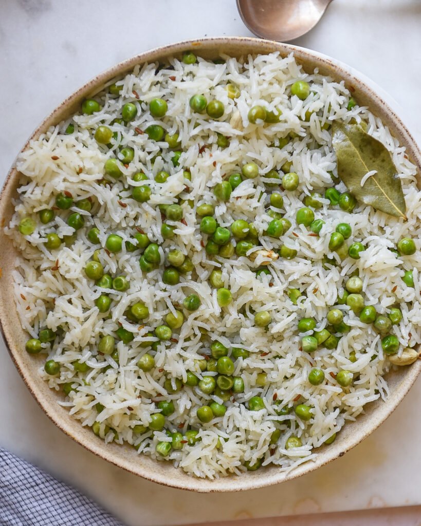 Mutter Rice Matar Pulao~ Spiced Peas and Rice